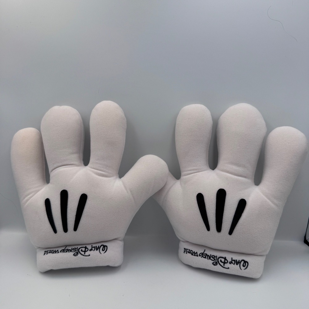 Disney Parks Mickey‎ Mouse Plush Hands Walt Disney World Costume Gloves White